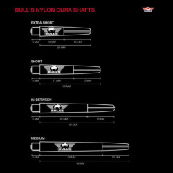 Bull's Nylon Dura Black Medium - Bull's NL