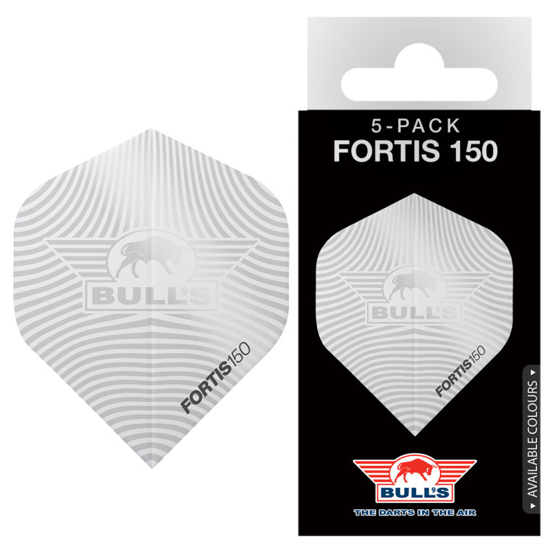 Piórka Bull's Fortis 150 Std. White – Trwałe | rzucaj.pl
