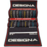 Mata Dywanowa Designa Checkouts  - Non Slip Back - 290cm X 80cm - Red