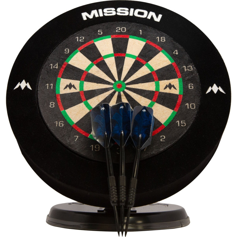 Zestaw Mission Mini Dartboard + Surround + Lotki | rzucaj.pl