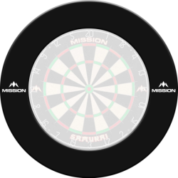 Mission Dartboard Surround - Pro - Heavy Duty - with Logo - Red - ujęcie 2
