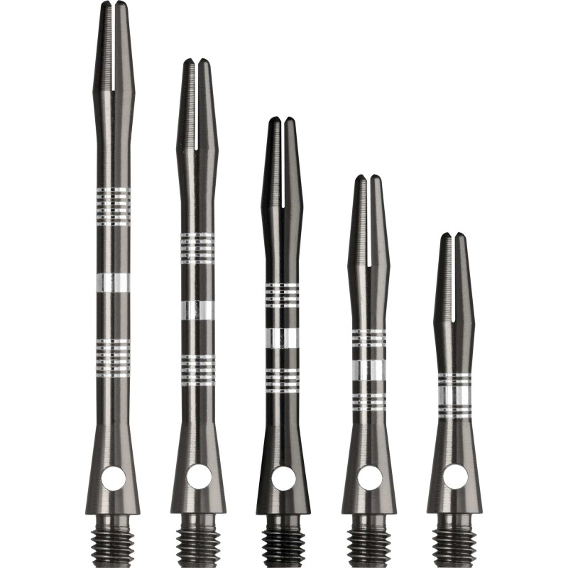 Designa Multiline Aluminium Shafts - Regrooved - Gun Metal - Tweenie