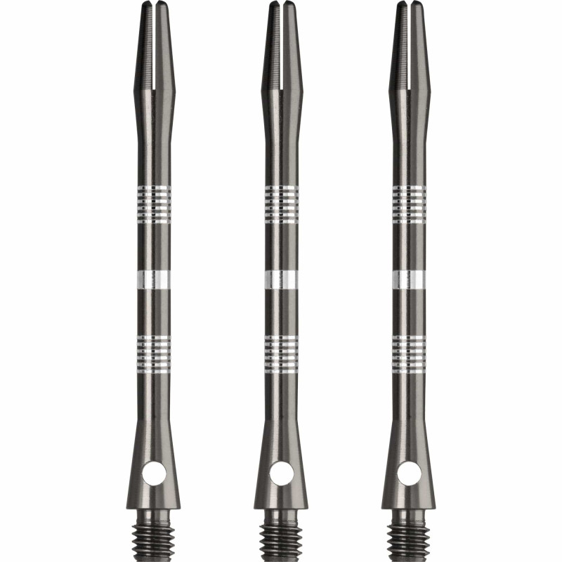 Designa Multiline Aluminium Shafts - Regrooved - Gun Metal - Medium