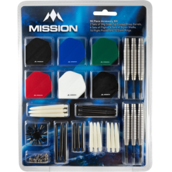 Mission Darts Accessory Kit - 90 Piece - Flights, | Podkarpacki Dart Center