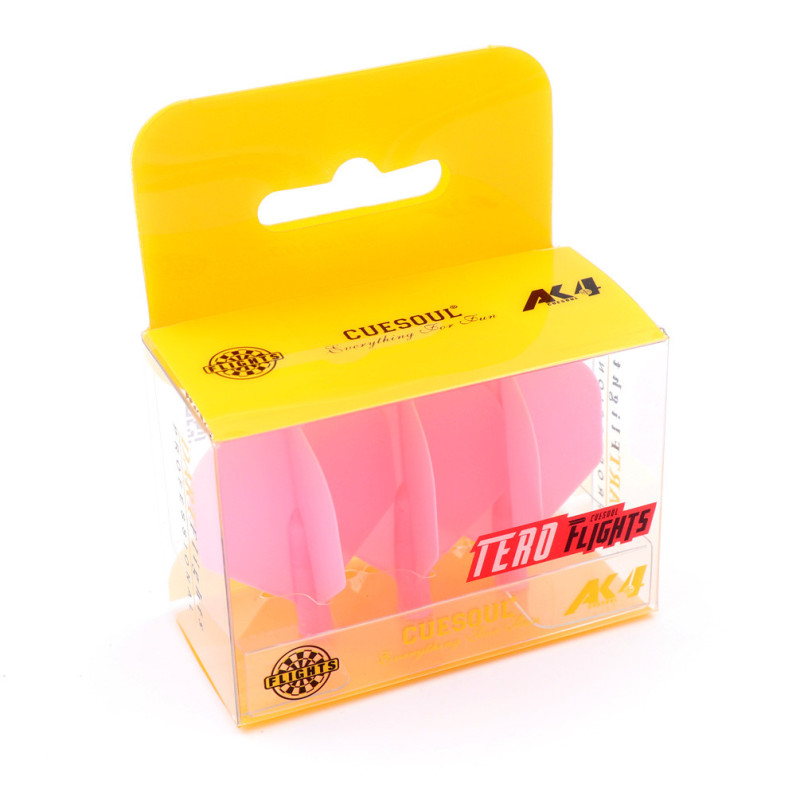 TERO AK4 Dart Flight, Standard Shape, Solid, PINK | Podkarpacki Dart Center