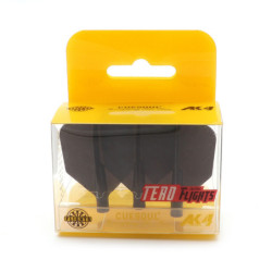 TERO AK4 Dart Flight, Big Wing Shape, Solid, Black | Podkarpacki Dart Center