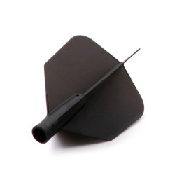 TERO AK4 Dart Flight, Big Wing Shape, Solid, Black | Podkarpacki Dart Center