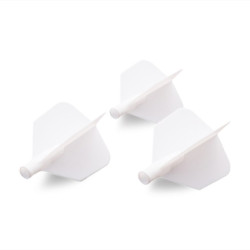 TERO AK4 Dart Flight, Big Wing Shape, Solid, White | Podkarpacki Dart Center