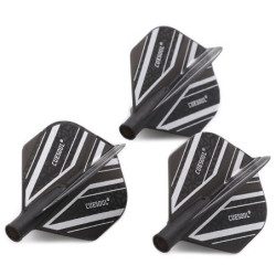 TERO AK4 Dart Flight, Standard Shape, Black & Silver | Podkarpacki Dart Center