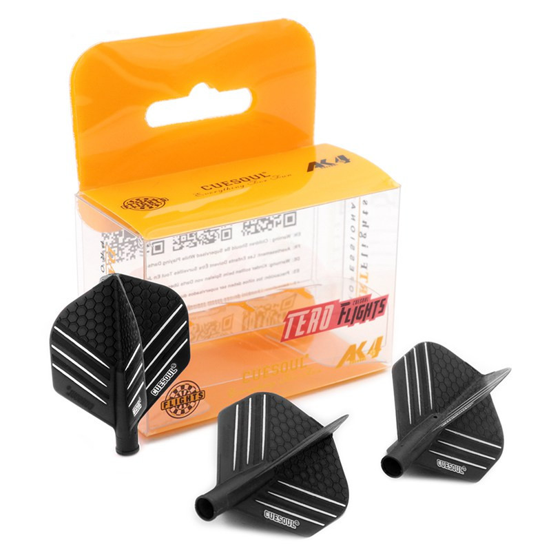 TERO AK4 Dart Flight, Standard Shape, Black Honeycomb | Podkarpacki Dart Center