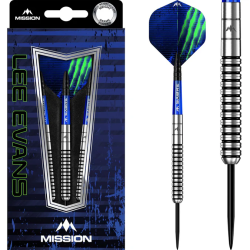 Mission Lee Evans Darts - Steel Tip - Electro Black - 90% Tungsten - 21g - Lotki Rzutki - ujęcie 2