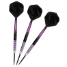 Mission James Hurrell Darts - Steel Tip - Hillbilly - Black & Purple - 90% Tungsten - Lotki Rzutki