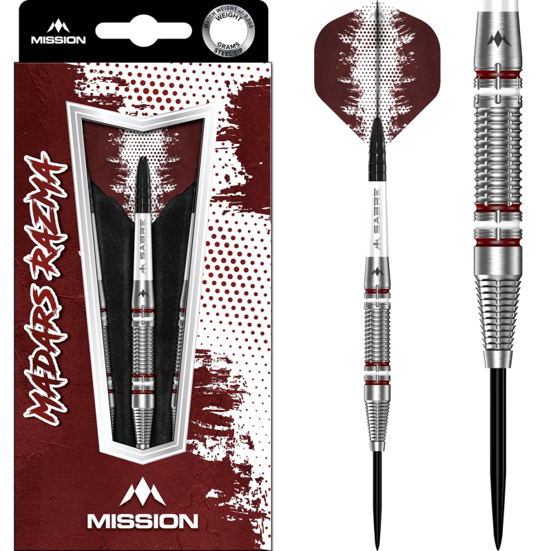 Mission Madars Razma Darts - Steel Tip - 95% Tungsten - 21g - Lotki Rzutki