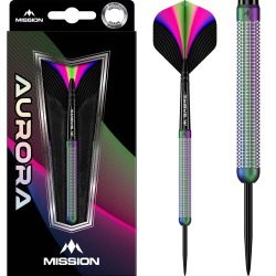 Mission Aurora Darts - Steel Tip - 90% Tungsten - Coral PVD - 25g - Lotki Rzutki - ujęcie 2