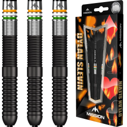 Mission Dylan Slevin Darts - Steel Tip - 90% - Black Titanium - Oceans - 21g - Lotki Rzutki - ujęcie 3