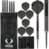 Darts Corner BlackFin Darts - Steel Tip - M1 - Straight - Black - 90% Tungsten - 22g - Lotki Rzutki - ujęcie 2