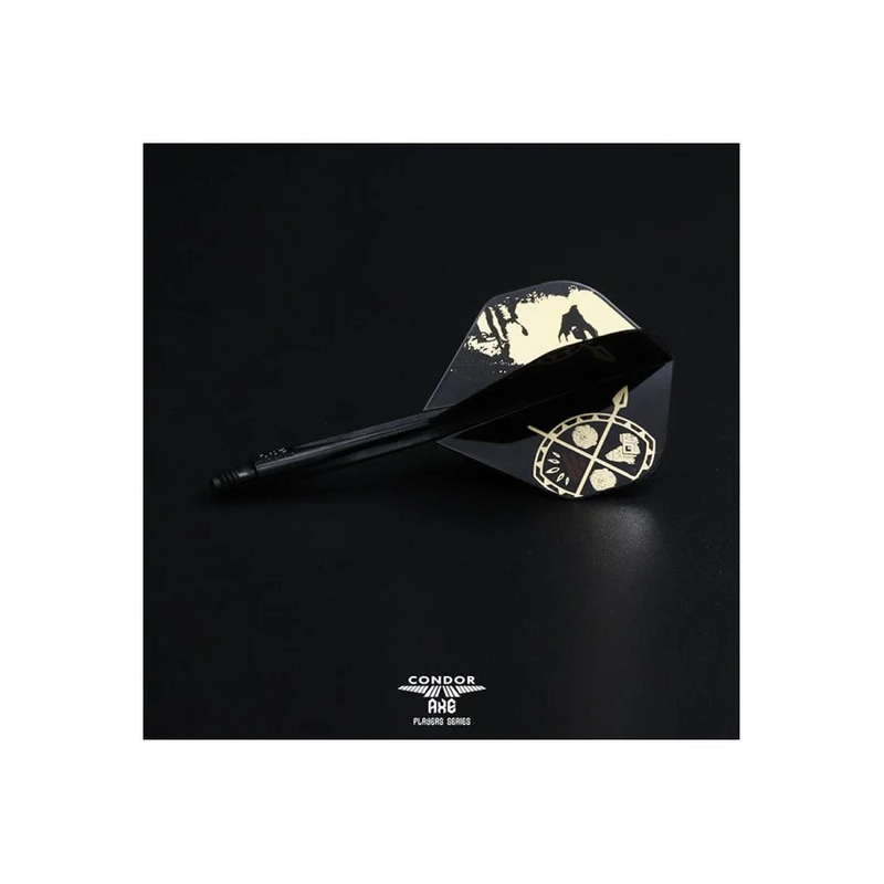 Condor AXE Dart Flights - Devon Petersen - Standard - African Warrior - Inspiration 3 - Black - Long