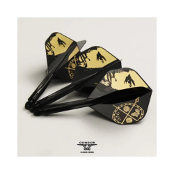 Condor AXE Dart Flights - Devon Petersen - Standard - African Warrior - Inspiration 3 - Black - Long - ujęcie 4