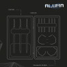 Bull's Aluma Silver Case - Etui na lotki - Bull's NL