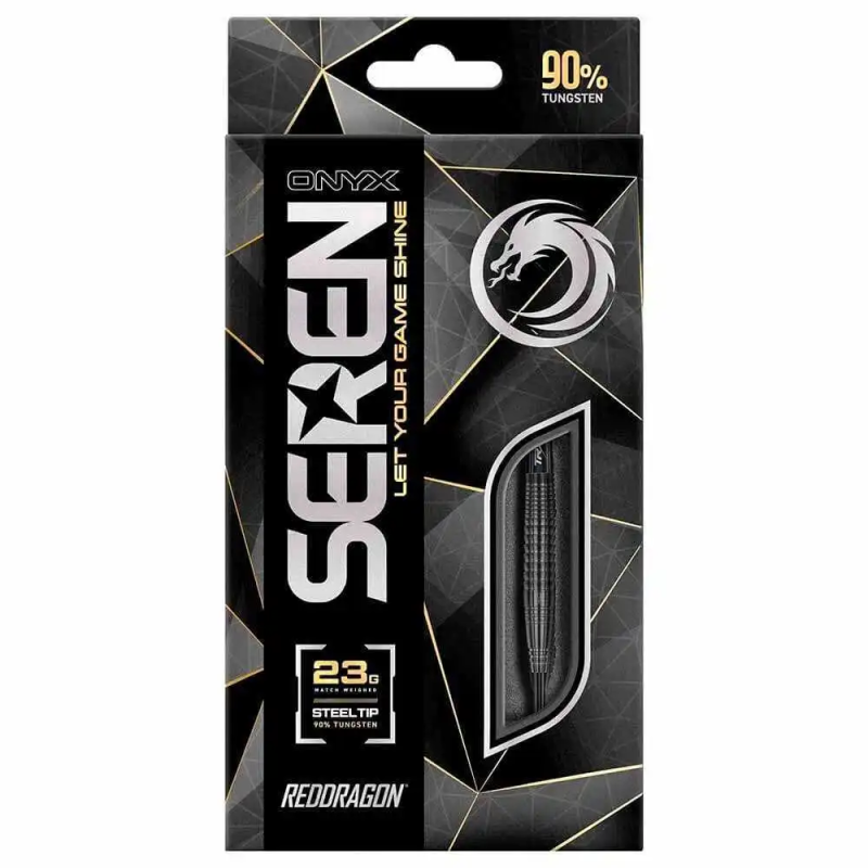 Seren 4 Onyx 90% Tungsten Darts - Lotki steel tip - Red Dragon