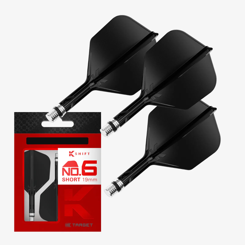 Target K-Shift Black Flight Shape No.6 - Piórka do lotek