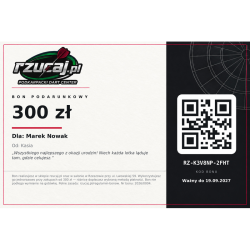Bon podarunkowy (voucher) 300 zł | Rzucaj.pl