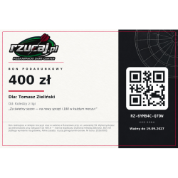 Bon podarunkowy (voucher) 400 zł | Rzucaj.pl